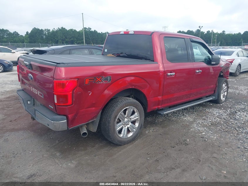2018 Ford F-150 VIN 1FTEW1EGXJKF49159 IAAI salvage auction — RIGHT FRONT, Salvage Title, sold $5,800 on 2026-07-22 (photo 4)