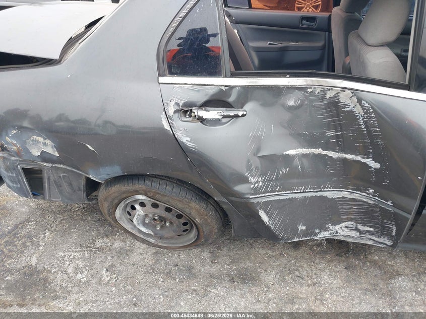 2004 Mitsubishi Lancer VIN JA3AJ26E24U015757 IAAI salvage auction — SIDE, Salvage (California), sold $250 on 2026-07-14 (photo 6)
