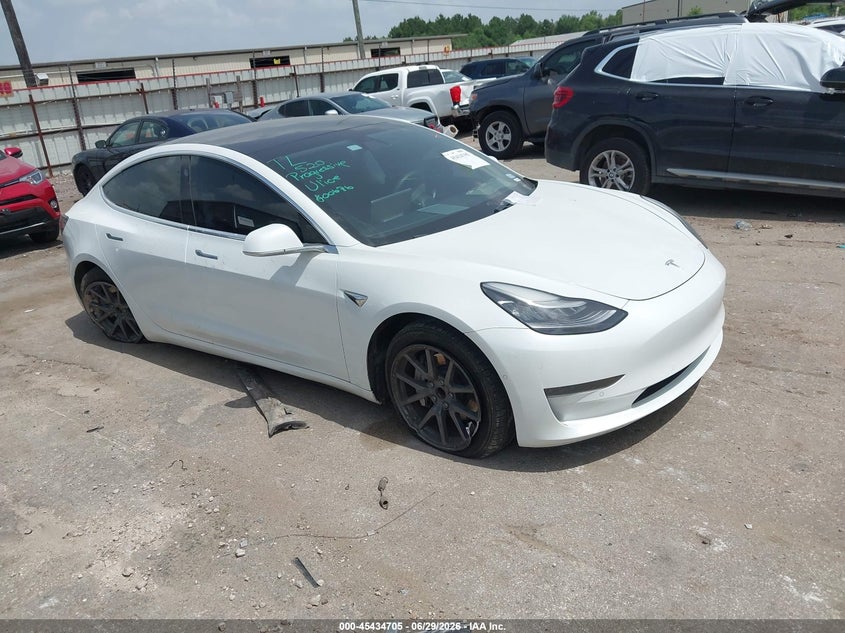 2020 Tesla Model 3 VIN 5YJ3E1EA7LF800676 IAAI salvage auction — SIDE, Salvage Title, sold $4,850 on 2026-08-02 (photo 1)