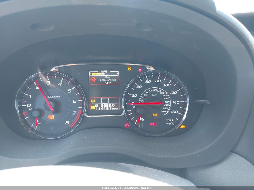 2019 Subaru Wrx VIN JF1VA1A6XK9802927 IAAI salvage auction — FRONT END, Salvage Title, sold $25 on 2026-07-31 (photo 7)