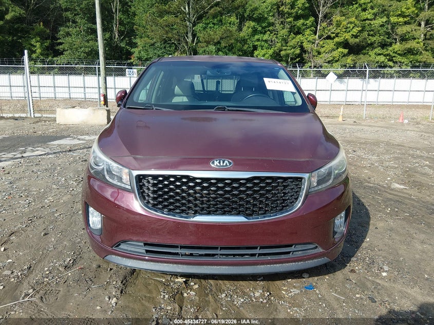 2016 Kia SEDONA VIN KNDMC5C1XG6181433 IAAI salvage auction — NORMAL WEAR, Clear (Georgia), sold $1,375 on 2026-07-23 (photo 6)