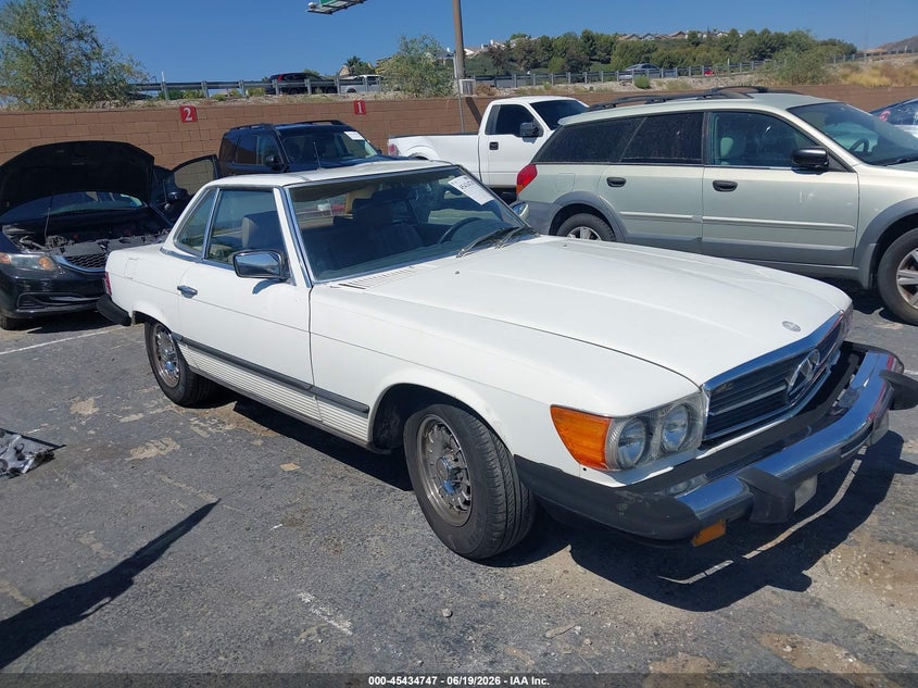 1983 Mercedes-benz 380 VIN WDBBA45A9DB024109 IAAI salvage auction — NORMAL WEAR, Clear - Dealer Only (California), sold $2,950 on 2026-07-22 (photo 1)