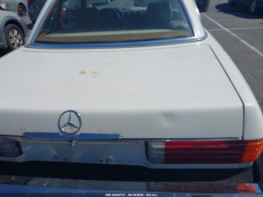 1983 Mercedes-benz 380 VIN WDBBA45A9DB024109 IAAI salvage auction — NORMAL WEAR, Clear - Dealer Only (California), sold $2,950 on 2026-07-22 (photo 6)
