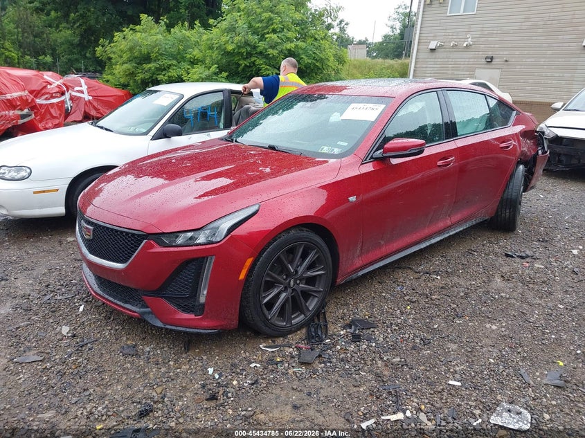 2022 Cadillac Ct5 VIN 1G6DU5RK8N0113471 IAAI salvage auction — LEFT REAR, Salvage (Pennsylvania), sold $13,200 on 2026-07-07 (photo 2)