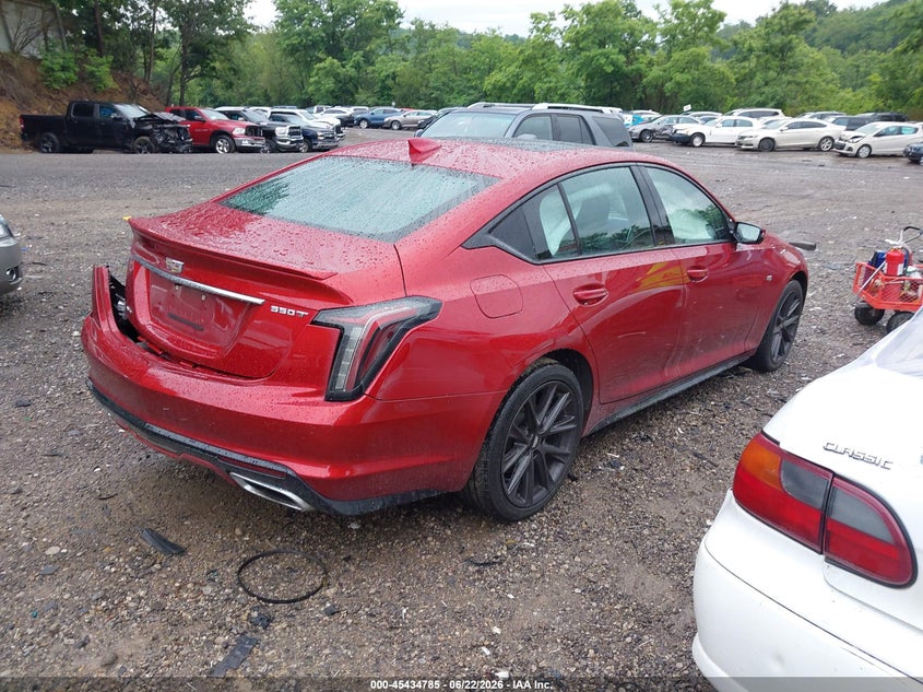 2022 Cadillac Ct5 VIN 1G6DU5RK8N0113471 IAAI salvage auction — LEFT REAR, Salvage (Pennsylvania), sold $13,200 on 2026-07-07 (photo 4)
