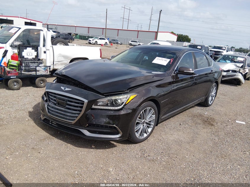 2018 Genesis G80 VIN KMHGN4JE2JU245602 IAAI salvage auction — FRONT END, Salvage Title, sold $3,150 on 2026-09-06 (photo 2)