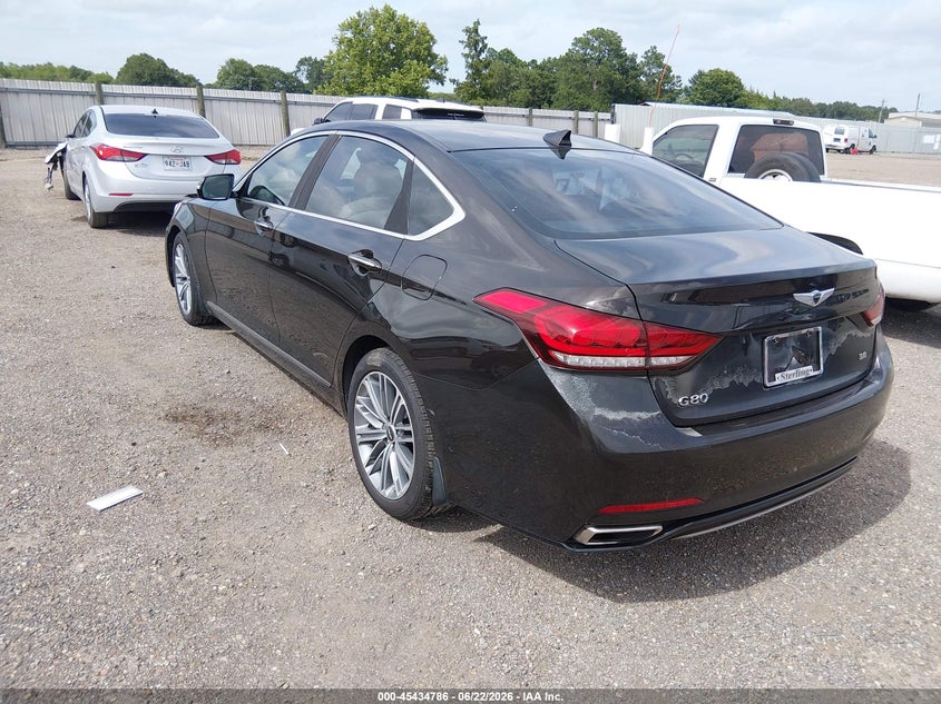 2018 Genesis G80 VIN KMHGN4JE2JU245602 IAAI salvage auction — FRONT END, Salvage Title, sold $3,150 on 2026-09-06 (photo 3)
