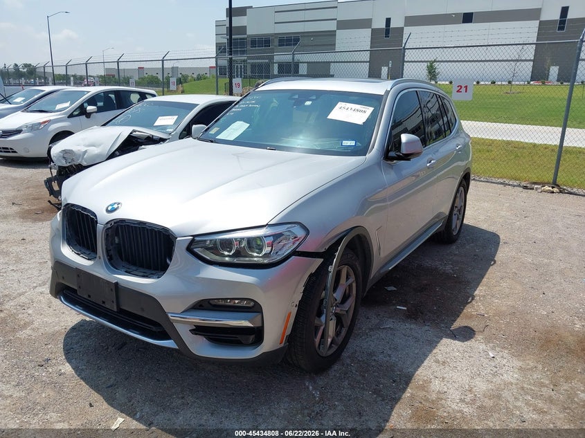 2020 BMW X3 VIN 5UXTY3C07L9C73392 IAAI salvage auction — FRONT END, Salvage (Texas), sold $8,400 on 2026-07-14 (photo 2)