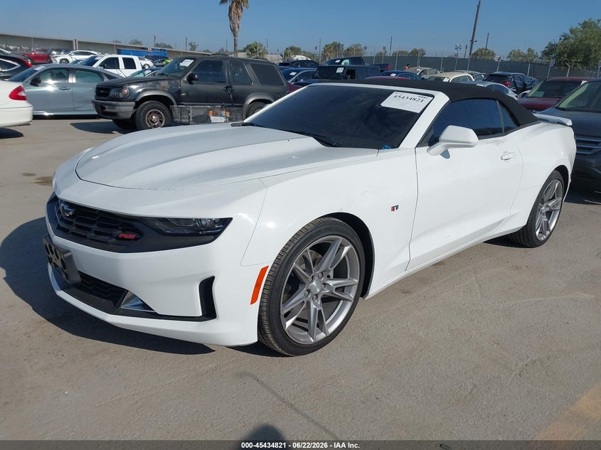 2022 Chevrolet Camaro VIN 1G1FD3DX1N0123362 IAAI salvage auction — RIGHT SIDE, Salvage Title, sold $9,000 on 2026-07-29 (photo 2)