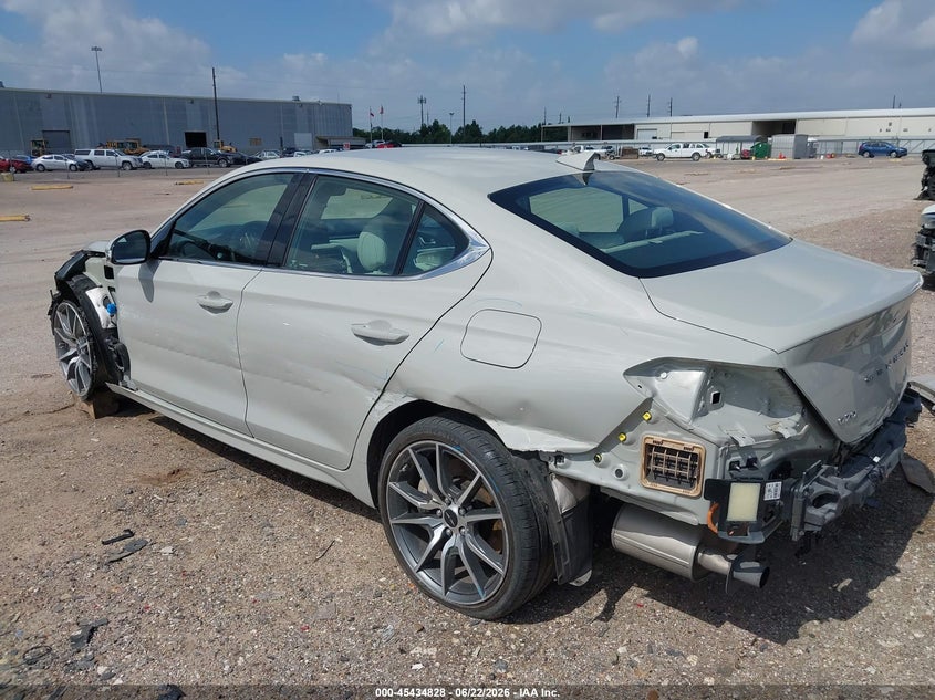 2024 Genesis G70 VIN KMTG34SC3RU142497 IAAI salvage auction — SIDE, Original (Texas), sold $6,900 on 2026-08-01 (photo 6)