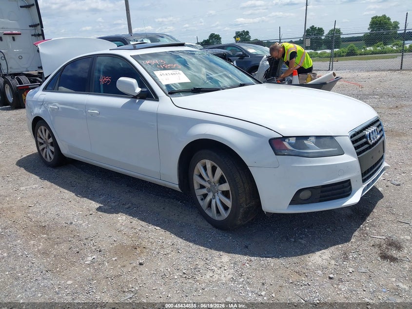 2012 Audi A4 VIN WAUBFAFL4CN019153 IAAI salvage auction — LEFT SIDE, Salvage Title, sold $550 on 2026-07-15 (photo 1)