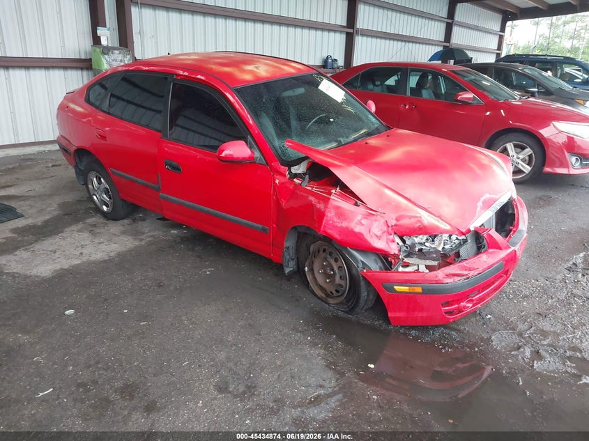 2005 Hyundai Elantra VIN KMHDN56D95U142403 IAAI salvage auction — FRONT & REAR, Rebuildable (Florida), sold $300 on 2026-07-10 (photo 1)