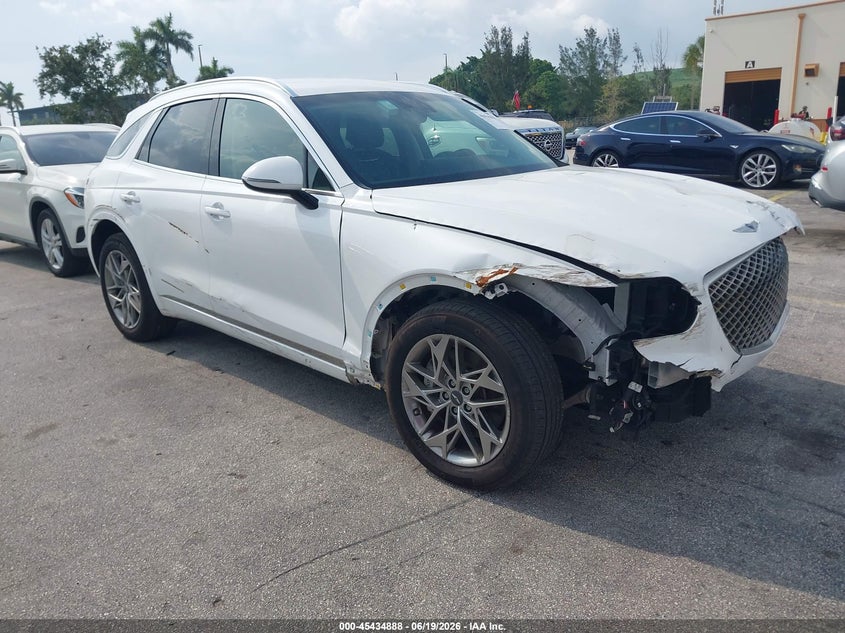 2025 Genesis Gv70 VIN KMUMADTB7SU207156 IAAI salvage auction — ALL OVER, Rebuildable (Florida), sold $12,000 on 2026-07-09 (photo 1)