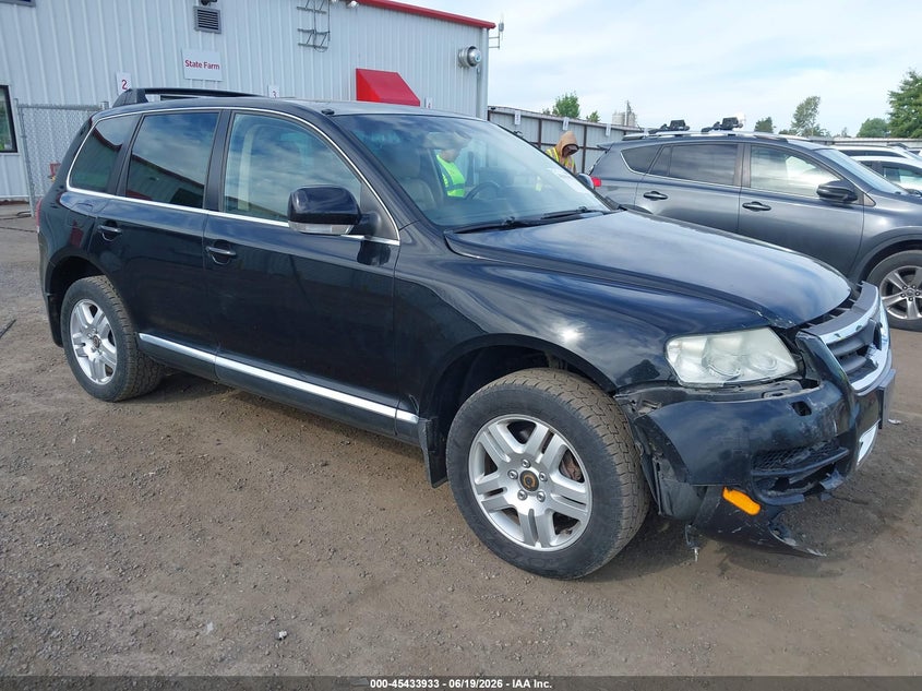 2005 Volkswagen Touareg VIN WVGZM77LX5D026332 IAAI salvage auction — FRONT END, Bill Of Sale (Washington), sold $25 on 2026-07-21 (photo 1)