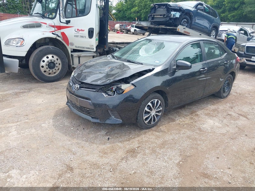 2016 Toyota Corolla VIN 5YFBURHE4GP469450 IAAI salvage auction — FRONT END, Original (Texas), sold $3,500 on 2026-07-30 (photo 2)
