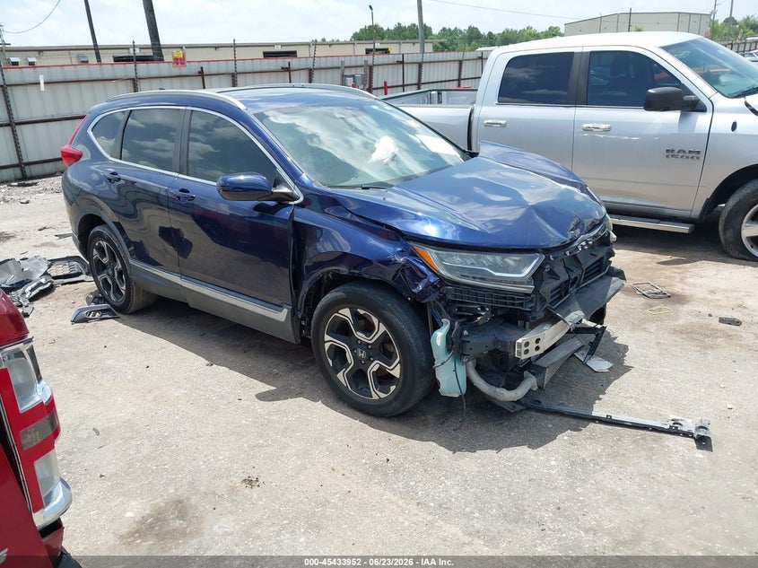 2019 Honda Cr-v VIN 7FARW1H90KE015654 IAAI salvage auction — LEFT FRONT, Salvage Title, sold $3,250 on 2026-08-02 (photo 1)