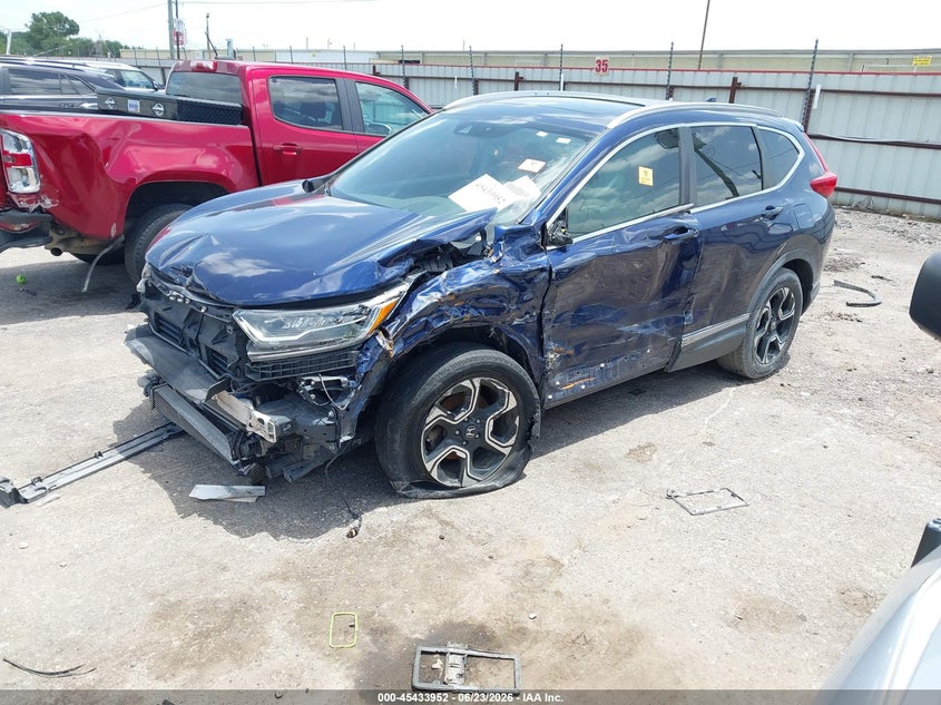 2019 Honda Cr-v VIN 7FARW1H90KE015654 IAAI salvage auction — LEFT FRONT, Salvage Title, sold $3,250 on 2026-08-02 (photo 2)