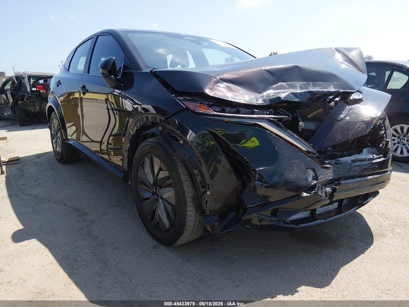 2024 Nissan Ariya VIN JN1DF0BB7RM737185 IAAI salvage auction — FRONT END, Salvage Title, sold $9,100 on 2026-07-30 (photo 1)