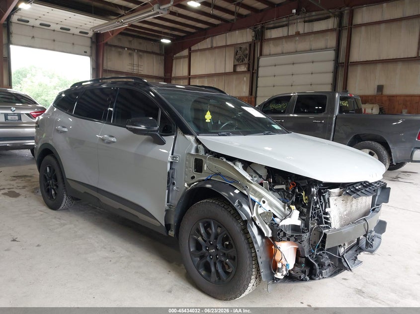 2023 Kia Sportage VIN 5XYK7CAF6PG067358 IAAI salvage auction — FRONT END, Mv-907A (New York), sold $6,900 on 2026-07-29 (photo 1)