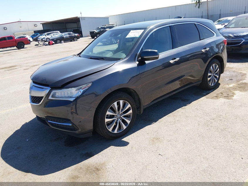 2016 Acura Mdx VIN 5FRYD4H46GB056685 IAAI salvage auction — FRONT END, Salvage Title, sold $3,500 on 2026-07-19 (photo 2)
