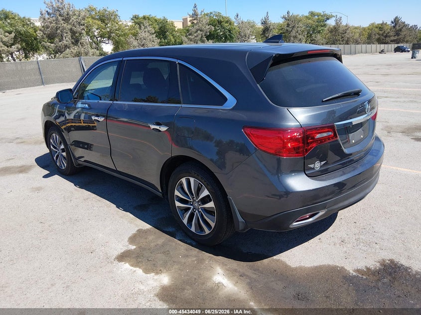 2016 Acura Mdx VIN 5FRYD4H46GB056685 IAAI salvage auction — FRONT END, Salvage Title, sold $3,500 on 2026-07-19 (photo 3)