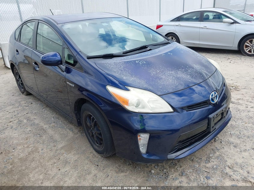 2012 Toyota Prius VIN JTDKN3DU7C1528223 IAAI salvage auction — NORMAL WEAR, Clear (North Carolina), sold $2,250 on 2026-07-15 (photo 1)