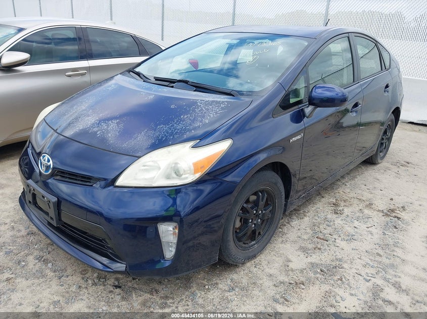 2012 Toyota Prius VIN JTDKN3DU7C1528223 IAAI salvage auction — NORMAL WEAR, Clear (North Carolina), sold $2,250 on 2026-07-15 (photo 2)