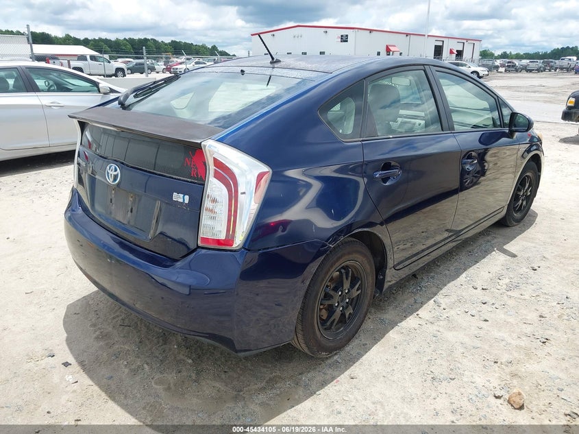 2012 Toyota Prius VIN JTDKN3DU7C1528223 IAAI salvage auction — NORMAL WEAR, Clear (North Carolina), sold $2,250 on 2026-07-15 (photo 4)