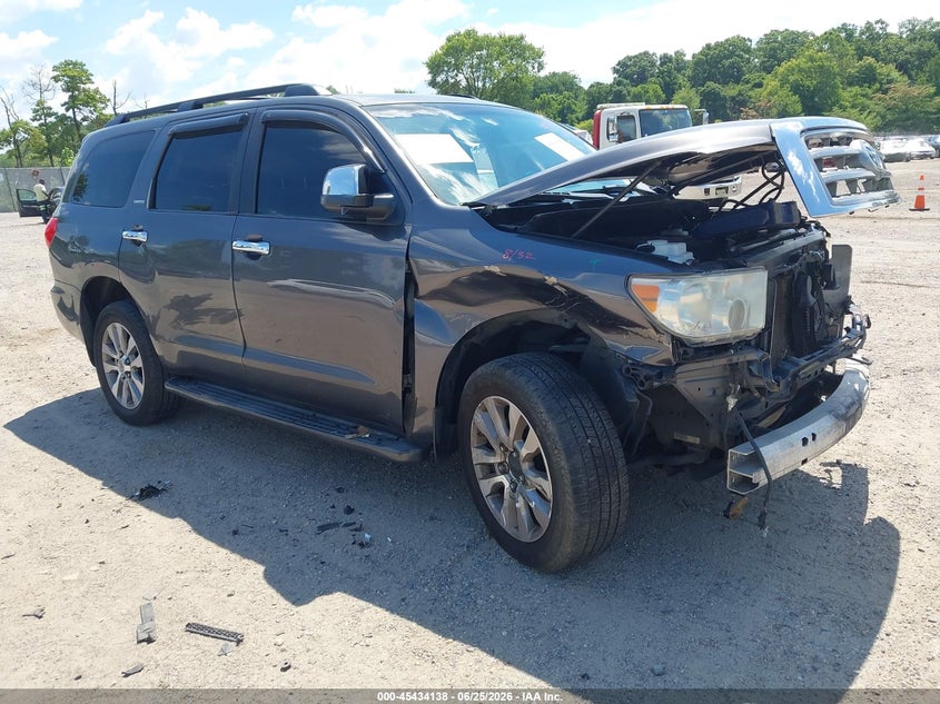 2011 Toyota Sequoia VIN 5TDJY5G15BS055326 IAAI salvage auction — LEFT & RIGHT, Salvage (Idaho), sold $2,950 on 2026-07-14 (photo 1)