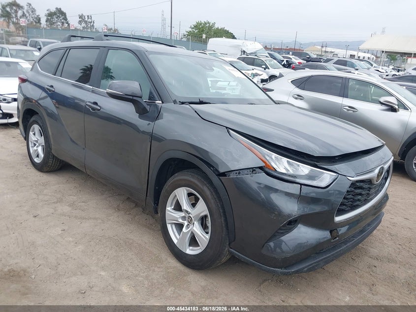 2024 Toyota Highlander VIN 5TDKDRAH4RS529757 IAAI salvage auction — RIGHT FRONT, Salvage (California), sold $14,050 on 2026-07-22 (photo 1)