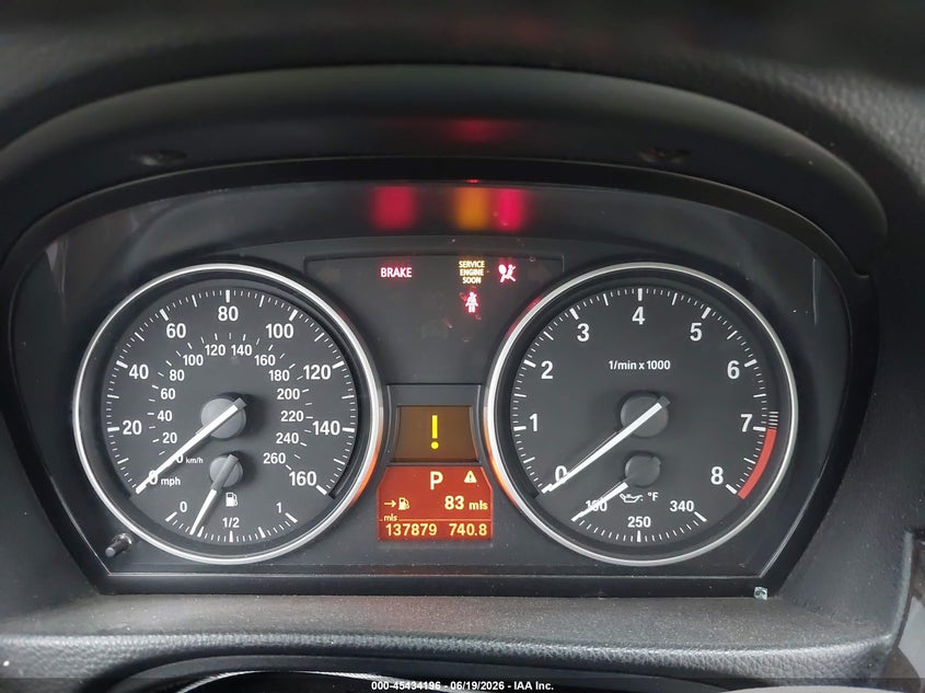 2010 BMW 3 series VIN WBAWL7C52AP474295 IAAI salvage auction — SIDE, Salvage (California), sold $900 on 2026-07-29 (photo 7)