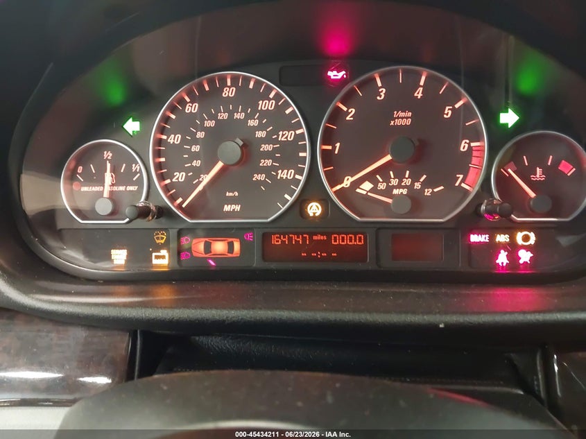 2002 BMW 3er VIN WBABN53442JU39315 IAAI salvage auction — FRONT & REAR, Mv-907A (New York), sold $450 on 2026-08-04 (photo 7)