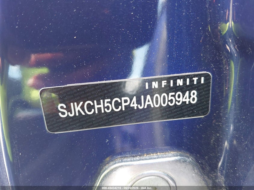 2018 Infiniti Qx30 VIN SJKCH5CP4JA005948 IAAI salvage auction — RIGHT FRONT, Salvage Title, sold $1,500 on 2026-09-19 (photo 9)