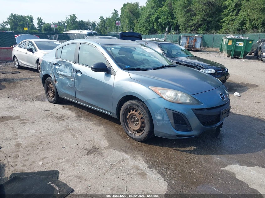 2010 Mazda 3 VIN JM1BL1SG1A1286310 IAAI salvage auction — SIDE, Salvage - Greater Than 75% (Maryland), sold $400 on 2026-07-16 (photo 1)