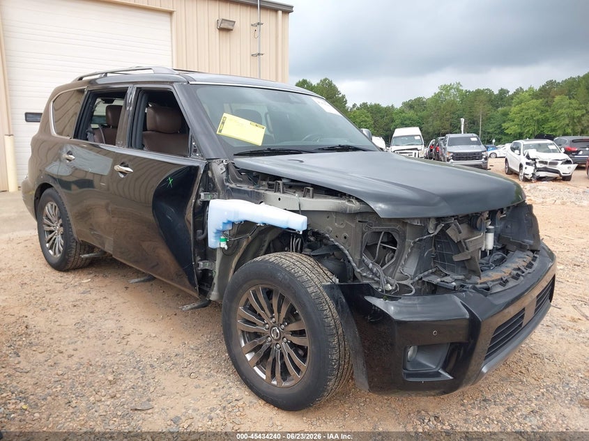 2019 Nissan Armada VIN JN8AY2NE7K9757803 IAAI salvage auction — SIDE, Salvage (North Carolina), sold $6,700 on 2026-07-30 (photo 1)