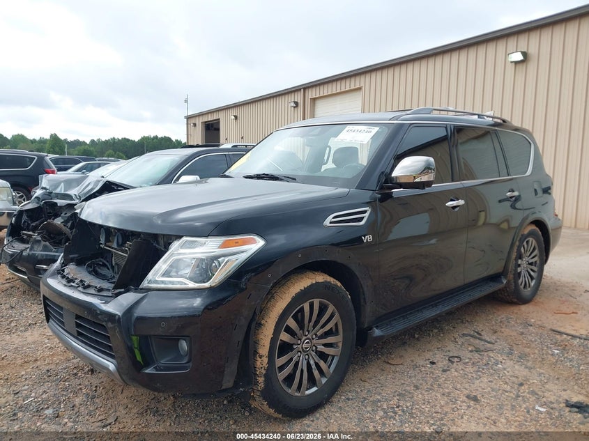 2019 Nissan Armada VIN JN8AY2NE7K9757803 IAAI salvage auction — SIDE, Salvage (North Carolina), sold $6,700 on 2026-07-30 (photo 2)
