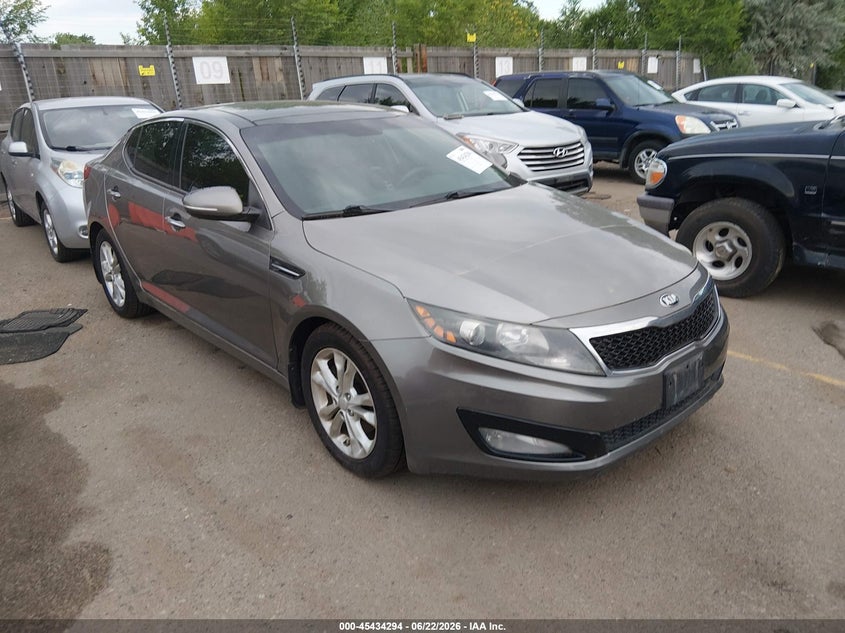 2013 Kia Optima VIN 5XXGN4A79DG256340 IAAI salvage auction — NORMAL WEAR, Clear (Colorado), sold $425 on 2026-07-21 (photo 1)