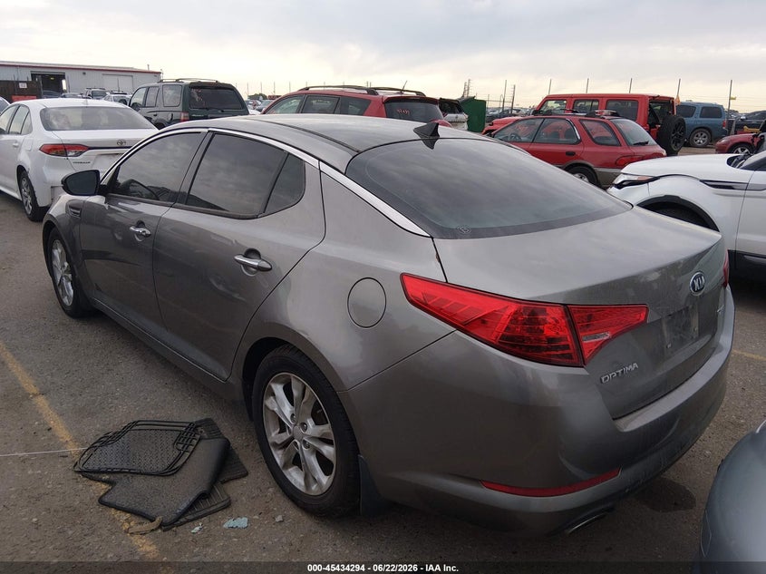 2013 Kia Optima VIN 5XXGN4A79DG256340 IAAI salvage auction — NORMAL WEAR, Clear (Colorado), sold $425 on 2026-07-21 (photo 3)