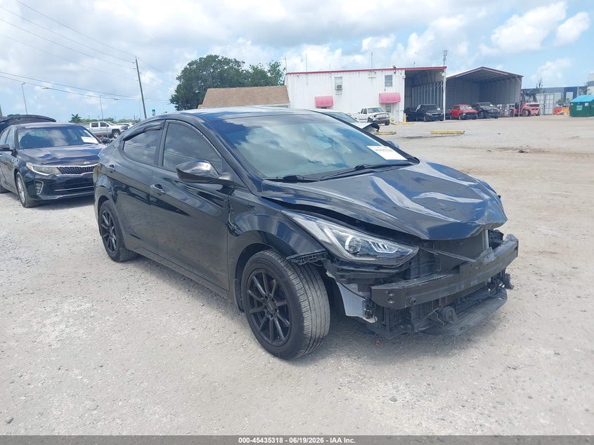 2015 Hyundai Elantra VIN KMHDH4AE4FU261429 IAAI salvage auction — FRONT END, Rebuildable (Florida), sold $475 on 2026-07-28 (photo 1)