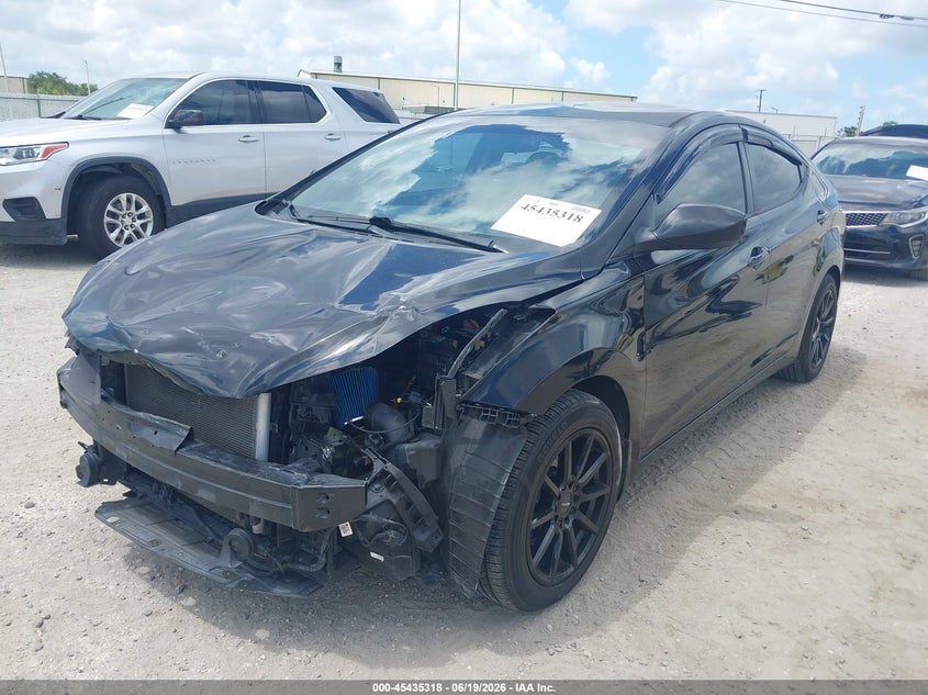2015 Hyundai Elantra VIN KMHDH4AE4FU261429 IAAI salvage auction — FRONT END, Rebuildable (Florida), sold $475 on 2026-07-28 (photo 2)