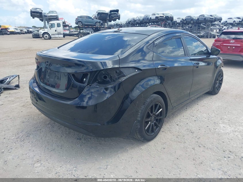 2015 Hyundai Elantra VIN KMHDH4AE4FU261429 IAAI salvage auction — FRONT END, Rebuildable (Florida), sold $475 on 2026-07-28 (photo 4)