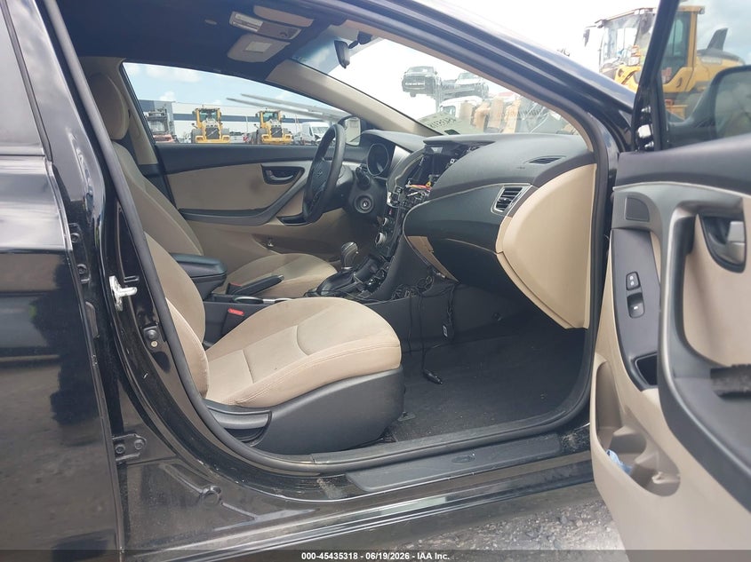 2015 Hyundai Elantra VIN KMHDH4AE4FU261429 IAAI salvage auction — FRONT END, Rebuildable (Florida), sold $475 on 2026-07-28 (photo 5)