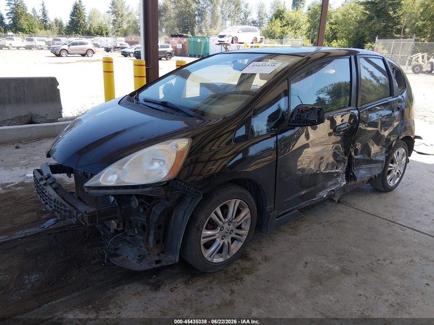 2010 Honda Fit VIN JHMGE8H40AS002213 IAAI salvage auction — FRONT & REAR, Bill Of Sale (Washington), sold $275 on 2026-07-15 (photo 2)