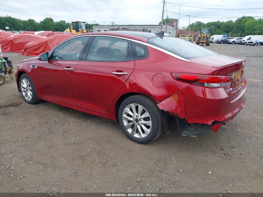 2018 Kia Optima VIN 5XXGT4L3XJG199058 IAAI salvage auction — REAR END, Salvage (Idaho), sold $2,100 on 2026-07-15 (photo 3)