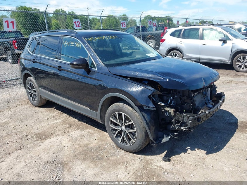 2021 Volkswagen Tiguan VIN 3VV2B7AX9MM067403 IAAI salvage auction — FRONT END, Mv-907A (New York), sold $4,850 on 2026-07-31 (photo 1)