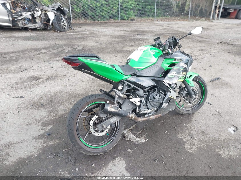 2018 Kawasaki Ex VIN JKAEXKG14JDA11134 IAAI salvage auction — FRONT END, Rebuildable (Florida), sold $725 on 2026-07-08 (photo 4)