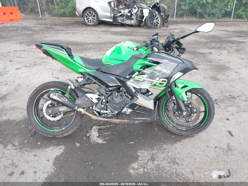 2018 Kawasaki Ex VIN JKAEXKG14JDA11134 IAAI salvage auction — FRONT END, Rebuildable (Florida), sold $725 on 2026-07-08 (photo 8)