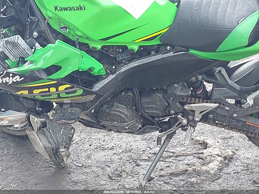 2018 Kawasaki Ex VIN JKAEXKG14JDA11134 IAAI salvage auction — FRONT END, Rebuildable (Florida), sold $725 on 2026-07-08 (photo 9)