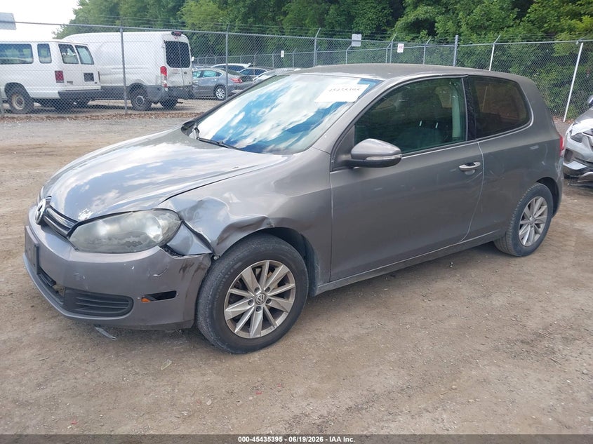 2010 Volkswagen Golf VIN WVWAA7AJ9AW273874 IAAI salvage auction — FRONT END, Salvage - Greater Than 75% (Maryland), sold $250 on 2026-07-14 (photo 2)