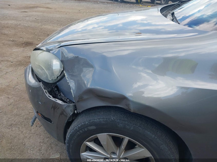2010 Volkswagen Golf VIN WVWAA7AJ9AW273874 IAAI salvage auction — FRONT END, Salvage - Greater Than 75% (Maryland), sold $250 on 2026-07-14 (photo 6)